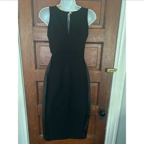 Maje Bodycon Reptile Embossed Dress 38 - Picture 2 of 6